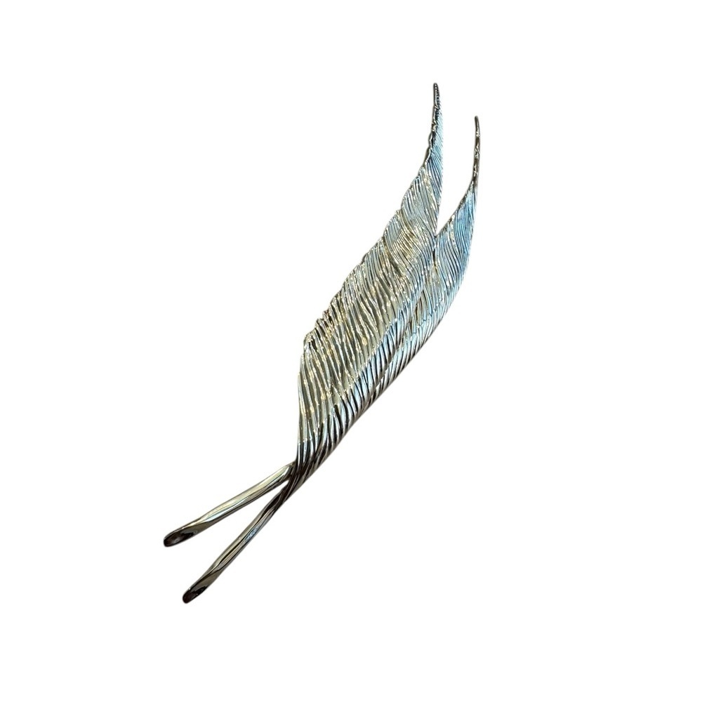 Dior Leaf Motif Gold Tone Brooch Pin